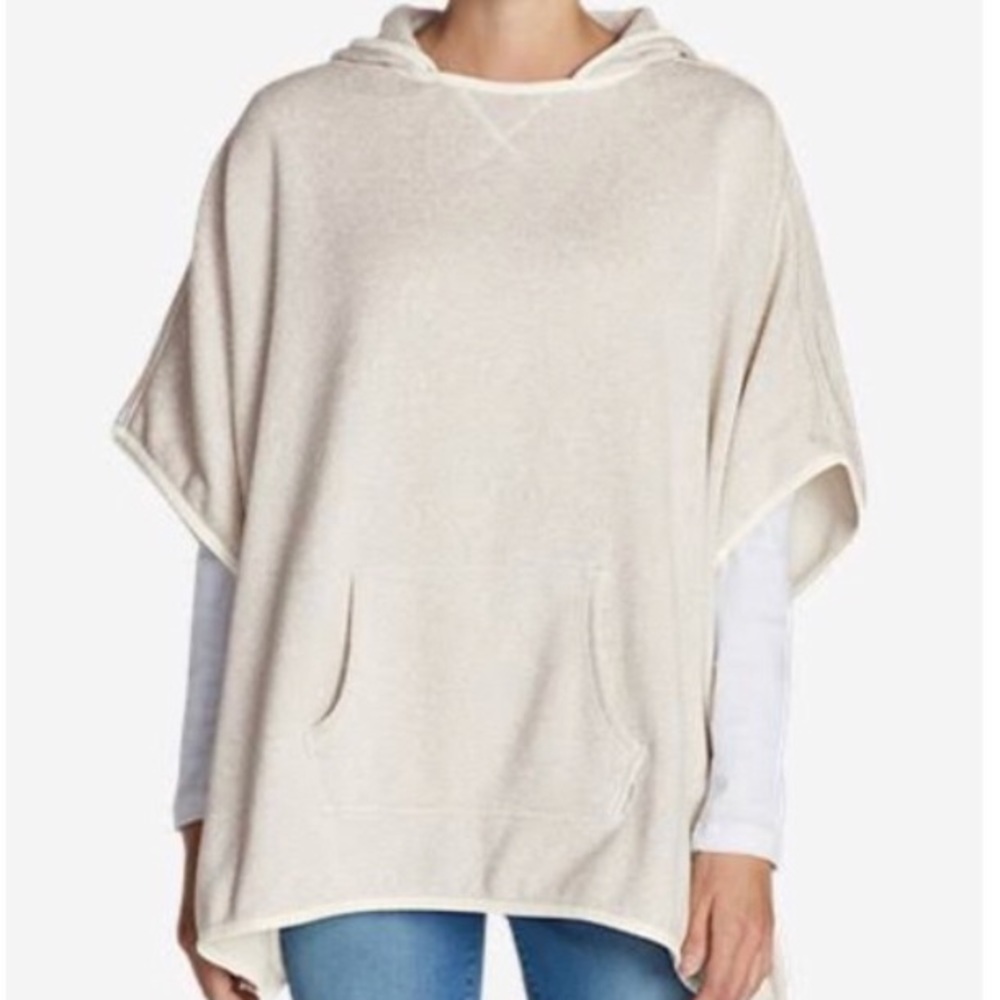 EDDIE BAUER Radiator Fleece Poncho Hooded